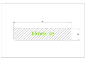 Förkolnade och borstade staketbrädor av nordisk gran